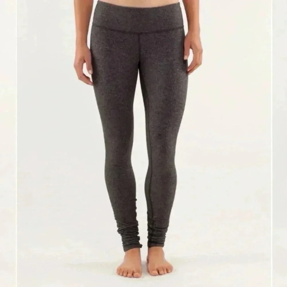 Lululemon Wunder Under Pant Herringbone Black /  Rose Herringbone Black 4 - Picture 1 of 9